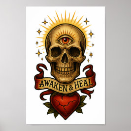 Awaken & Heal - Poster ou download do crânio de te