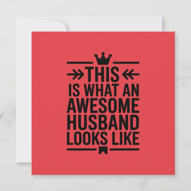 Awesome Husband Minimal Typography (Frente)