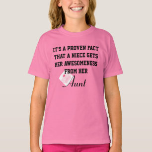 Awesomeness vem da tia T-shirt