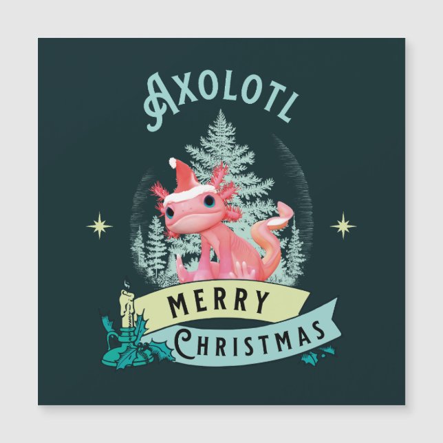 Axolote Divertido Feliz Natal (Frente)