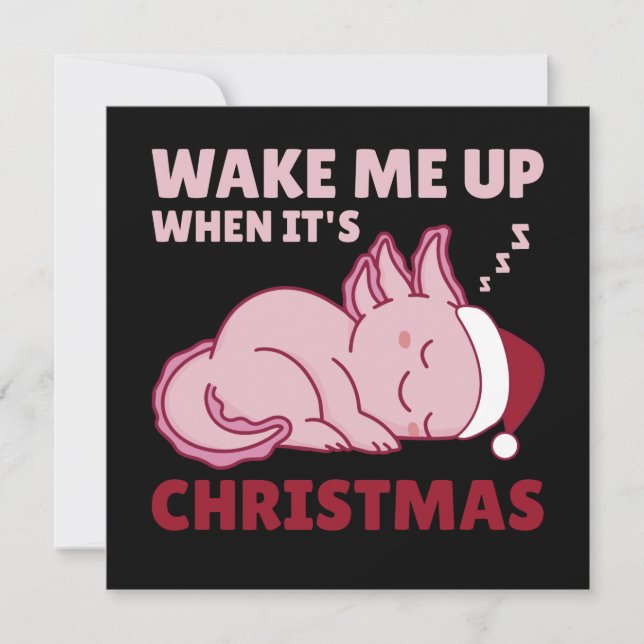 Axolotl me Acordar quando é o convite de Natal (Frente)