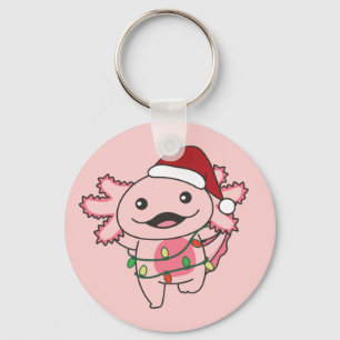 Axolotl Natal Animais de inverno Axolotls Chaveiro