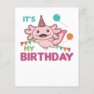 Axolotl quer que seja o meu aniversário, Fofo Axo