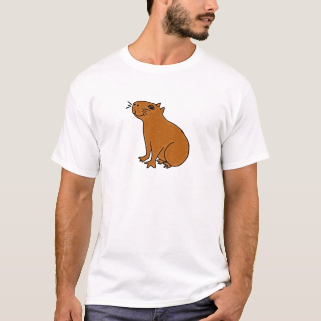 AY- camisa da arte do Capybara (Frente)