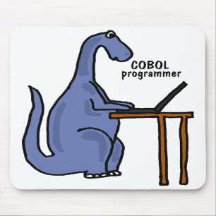 AY- dinossauro Mousepad do programador de COBOL