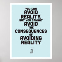 Ayn Rand Inspirational Cote - Poster de Filosofia