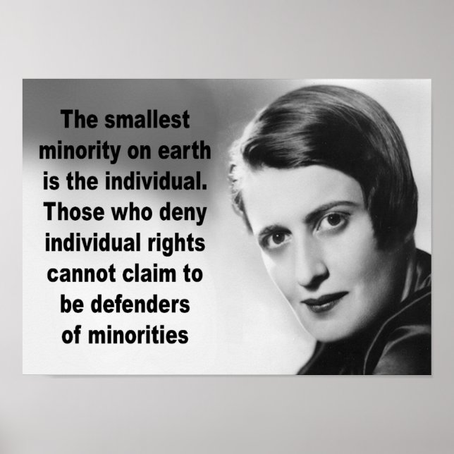 Ayn Rand Quote Poster (Frente)