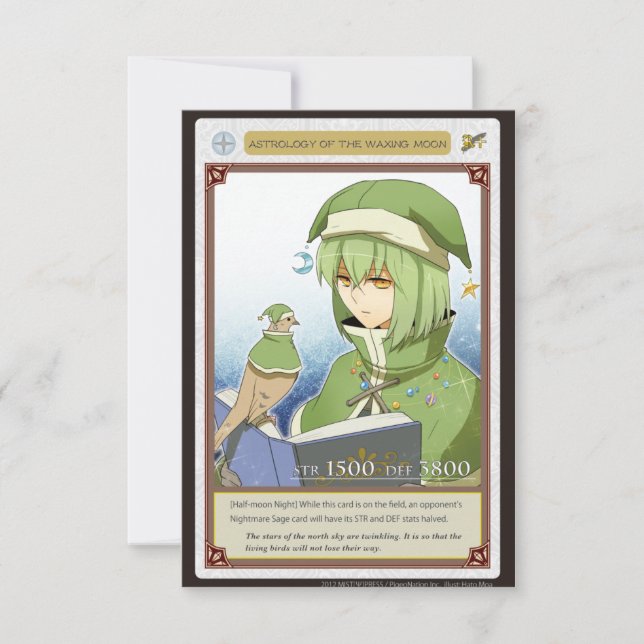 AZ card - Astrology of the Waxing Moon (Frente)