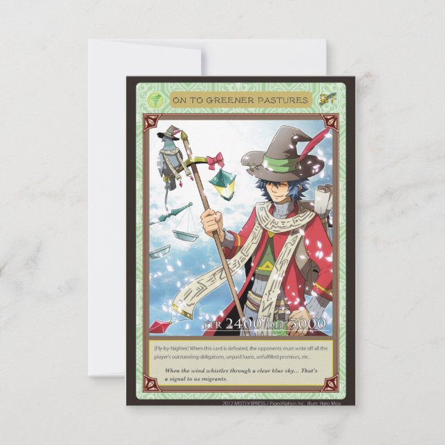 AZ card - On to Greener Pastures (Frente)