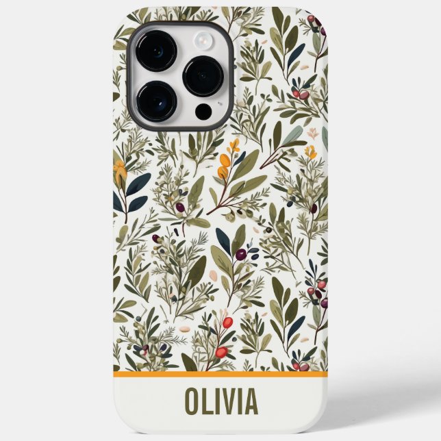 Azeite e Ervas Minimalista Elegante Personalizado (Verso)