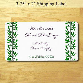 Azeite Verde Deixa Etiquetas De Sabão Personalizad