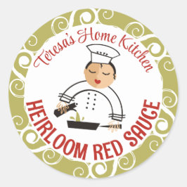 Azeitona, cozinheira de cozinheiros ou etiquetas d