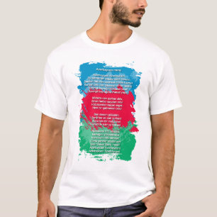 Azerbaijão - Azrbaycan marşı T-Shirt