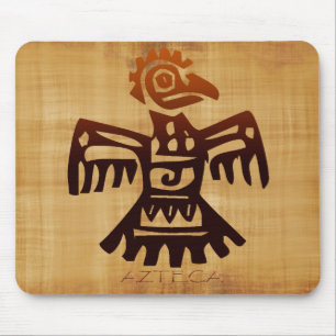 AZTEC Bird Spirit Amaranth Art Mousepad Mexicano