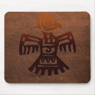 AZTEC Bird Spirit Amaranth Art Mousepad Mexicano