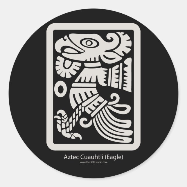 Aztec Cuauhtli - Autocolante (Putty) (Frente)