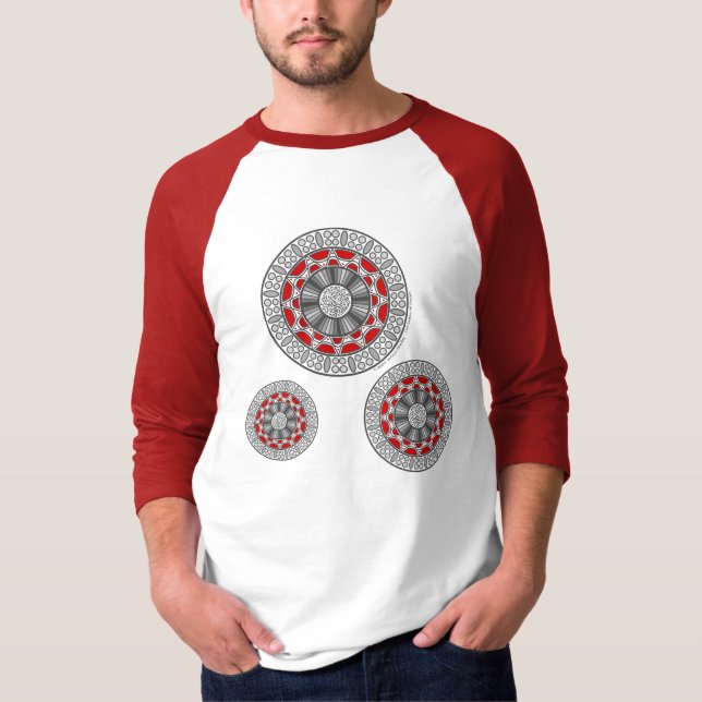Aztec encontra camisa clara Alienígena masculino (Frente)
