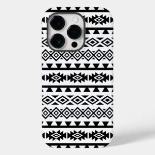 Aztec Estilizou Grande Padrão II Preto em Branco