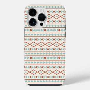 Aztec Formas Padrão Rust Teal Cream