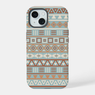 Aztec Padrão de Influência Azul Cream Terracottas