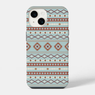 Aztec Padrões de Motif Mistos Rastreamento Azul