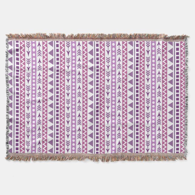 Aztec Patterno lança cobertor (Frente)