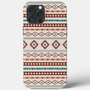 Aztec Rusts Creme Misturado de Motifs Padrão