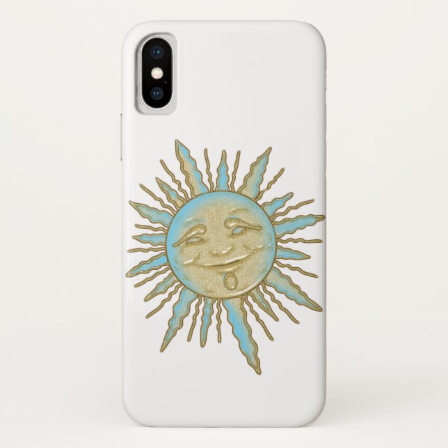 Aztec Smiling Sun Face | CAPA DE TELEFONE (Verso)