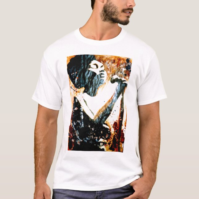Azuis no t-shirt de Brown (Frente)