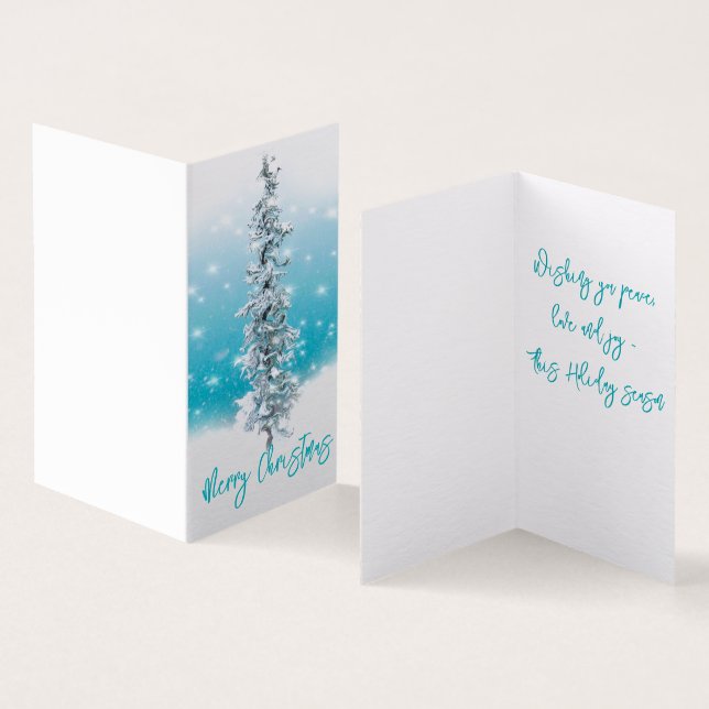 Azul-árctico congelado faísca prateada evergreen (Interior e exterior)