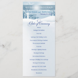 Azul azul do Programa Casamento no inverno de Neve