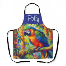 Azul-azul-pássaro tropical impressionista