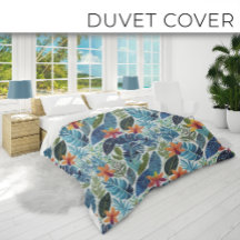 Azul-bebê bonito pintado tropical