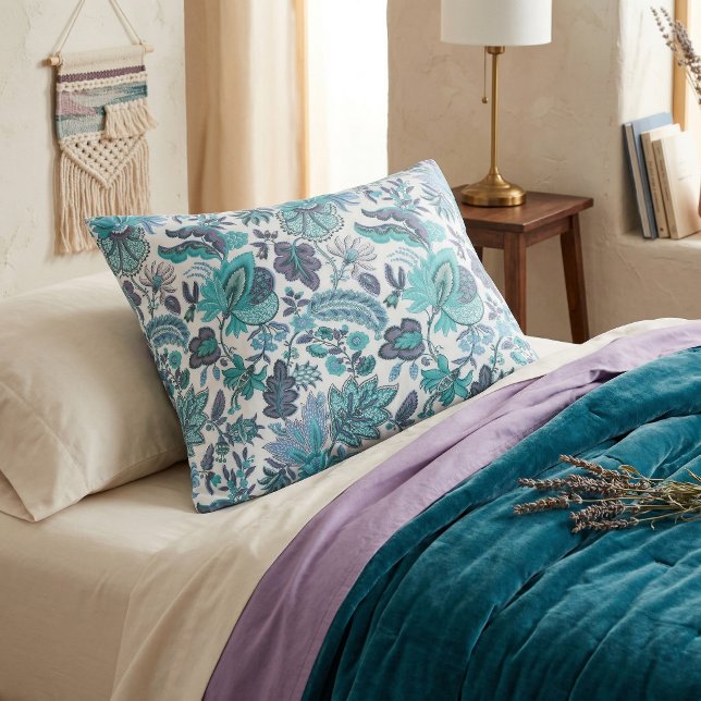 Azul Boho Estampa Floral Vintage (Criador carregado)