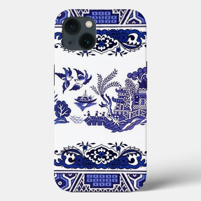 Azul-branco-Design azul-chinês (Verso)
