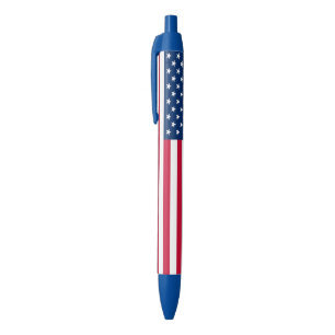 Azul Caneta Bandeira Americana Patriótica EUA