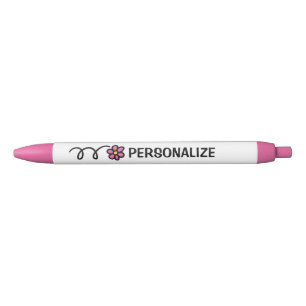 Azul Caneta cor-de-rosa feminino bonito conhecida feita