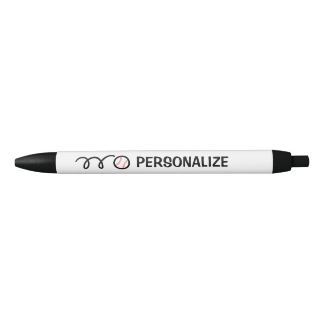 Azul Caneta de beisebol com nome personalizado (Frente)
