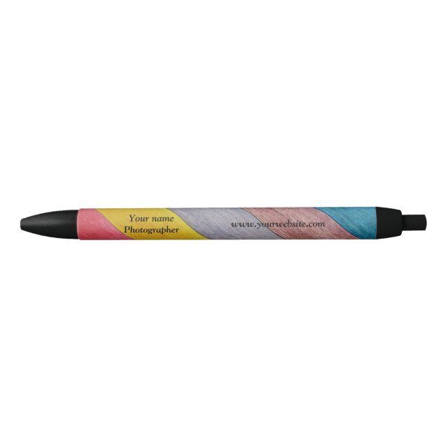 Azul Caneta de cor para fotografia personalizada (Frente)