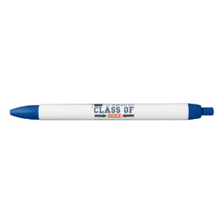 Azul Caneta de Graduação da Tipografia Laranja marinho 
