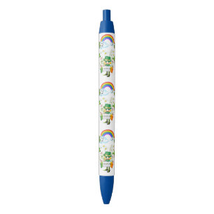 Azul Caneta do Dia de São Patrício para Escritório e Es