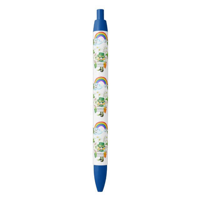 Azul Caneta do Dia de São Patrício para Escritório e Es (Frente Vertical)
