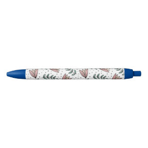 Azul Caneta Escritório e Caneta Escolar Flores Florais