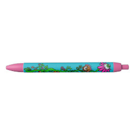 Azul Caneta Floral Alienígena Princesa Espacial (Azul)