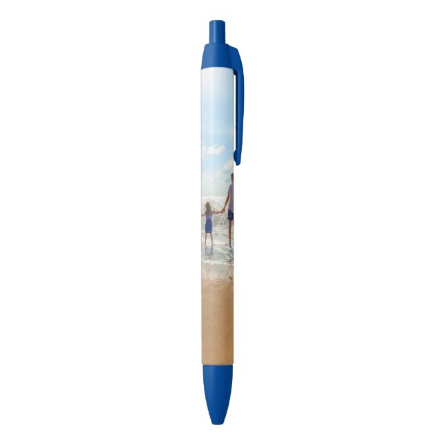Azul Caneta Foto Personalizada Seu Próprio Design Perso (parte de inferior (Vertical))