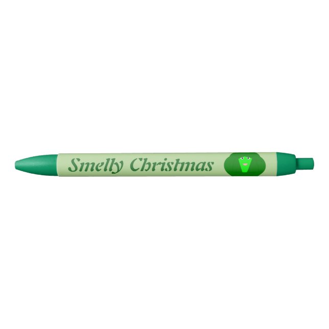 Azul Caneta Personalizada de couve de Bruxelas, Natal m (Frente)