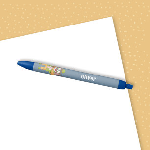 Azul Caneta Personalizada Elefante Palhaço Criança