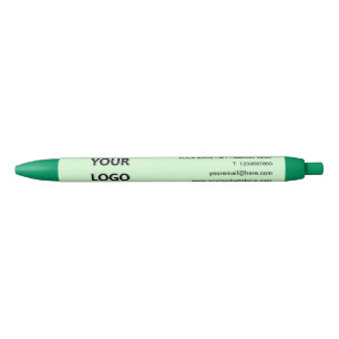 Azul Caneta Presente para Negócios com Logotipo e Texto