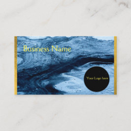 Azul cartão de visita Marble