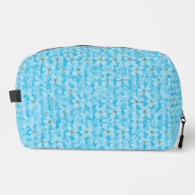 Azul Celeste Suave e Branco Padrão Floral Ditsy em